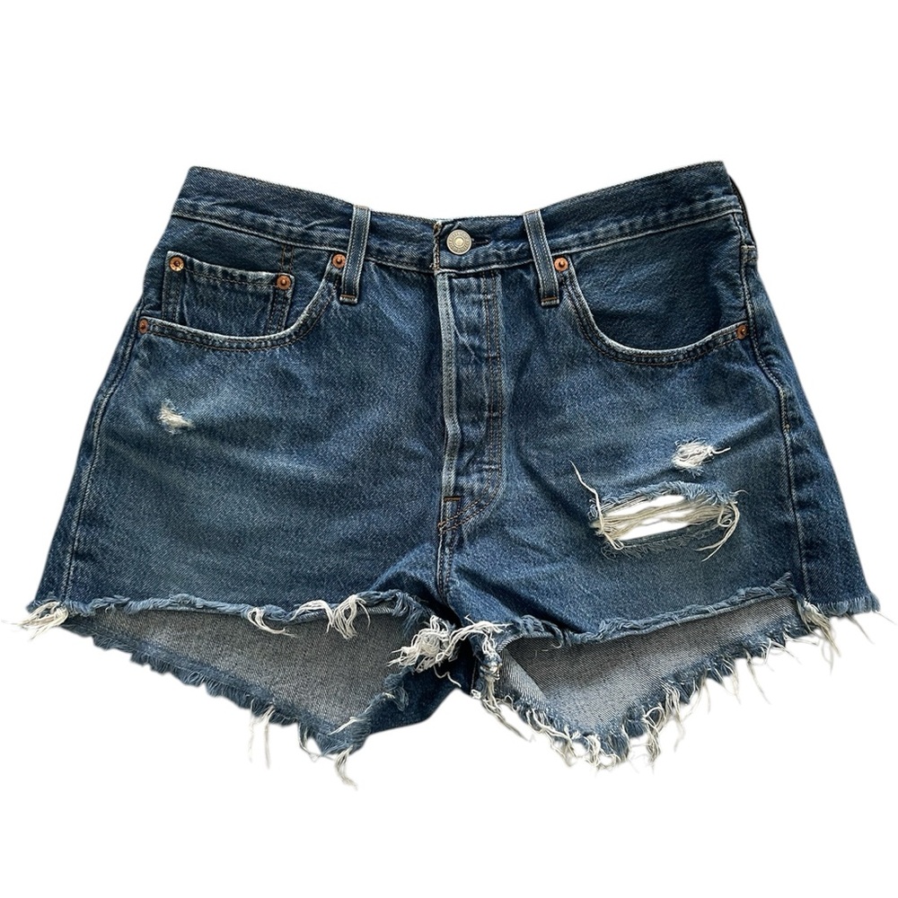 Levi’s Women's Distressed Denim Shorts 501